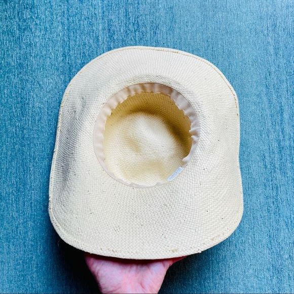 VNTG Soft Straw Sun Hat, Wide Brimmed, Nice Details So Cute! — SZ OS (runs‎ SM) - Picture 6 of 11